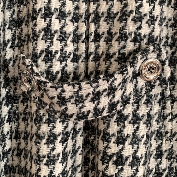 Epic Miss Sixty houndstooth coat with large silver tone buttons size XL - Picture 9 of 10